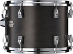 Yamaha PHX Phoenix drum kit with 22x16, 16x15, and 12x8 drums in matte black finish, showcasing the full set and hardware.