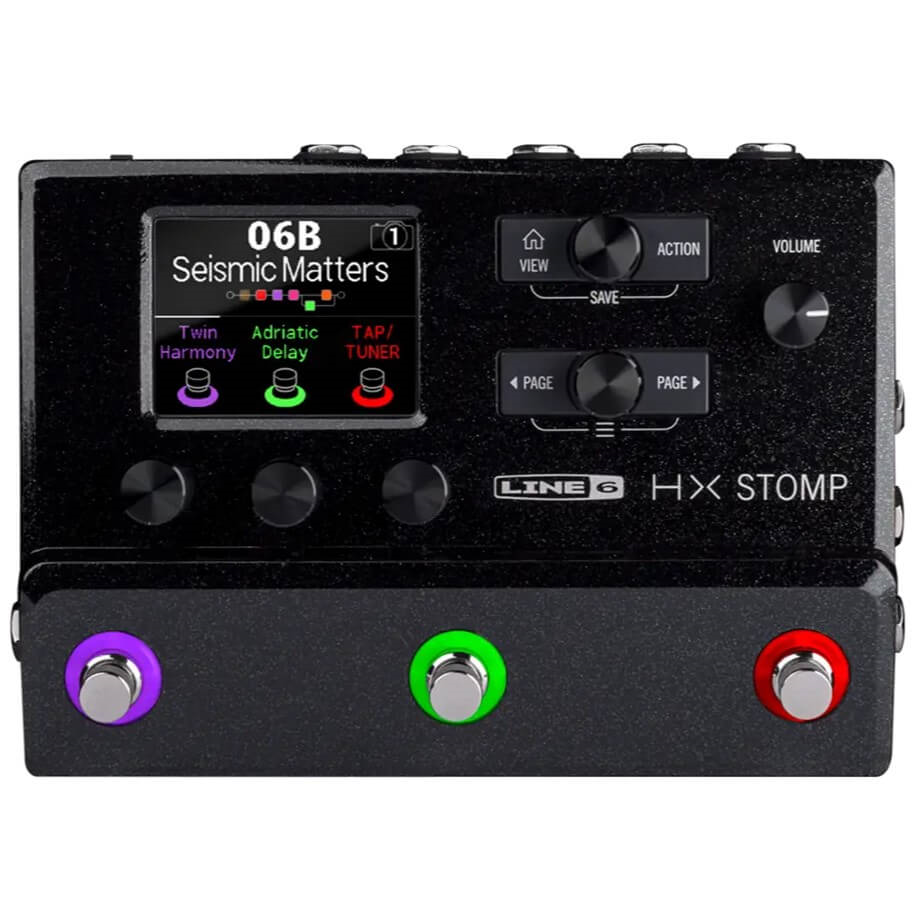 Line 6 HX Stomp Guitar and Bass Amplifier and Multi-Effects Processor with Free HX Messenger Bag