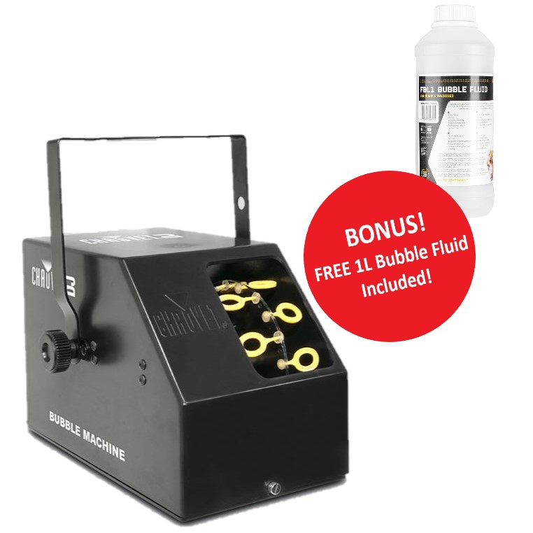 Chauvet DJ B-250 Medium Bubble Machine with Free 1L Bubble Fluid