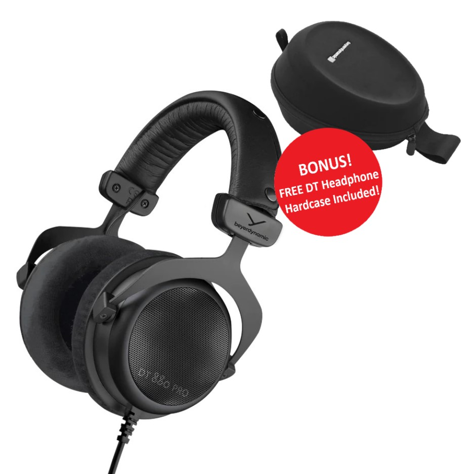 Beyerdynamic Limited Edition DT 880 PRO Semi-Open Studio Monitoring Headphones with Free Hardcase - Black (250Œ©)