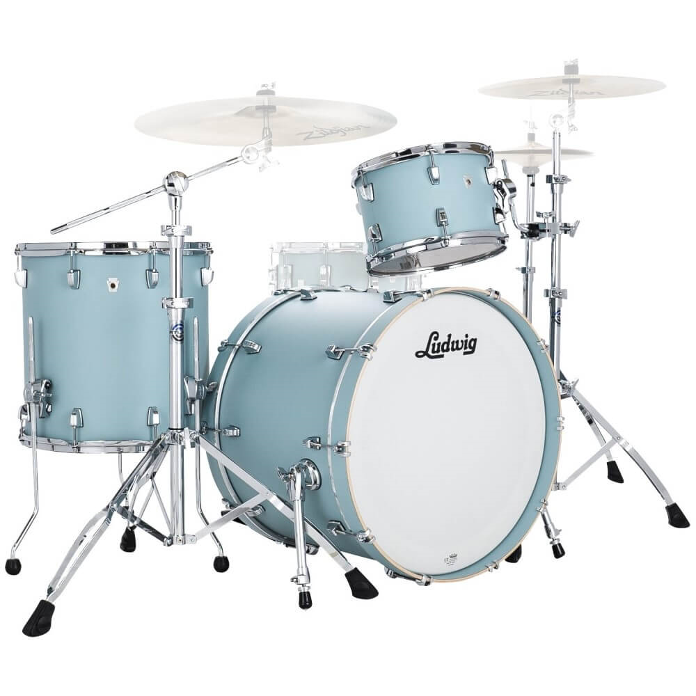Ludwig Neusonic Fab 22/13/16+14S 4pc Drum Shell Pack - Skyline Blue