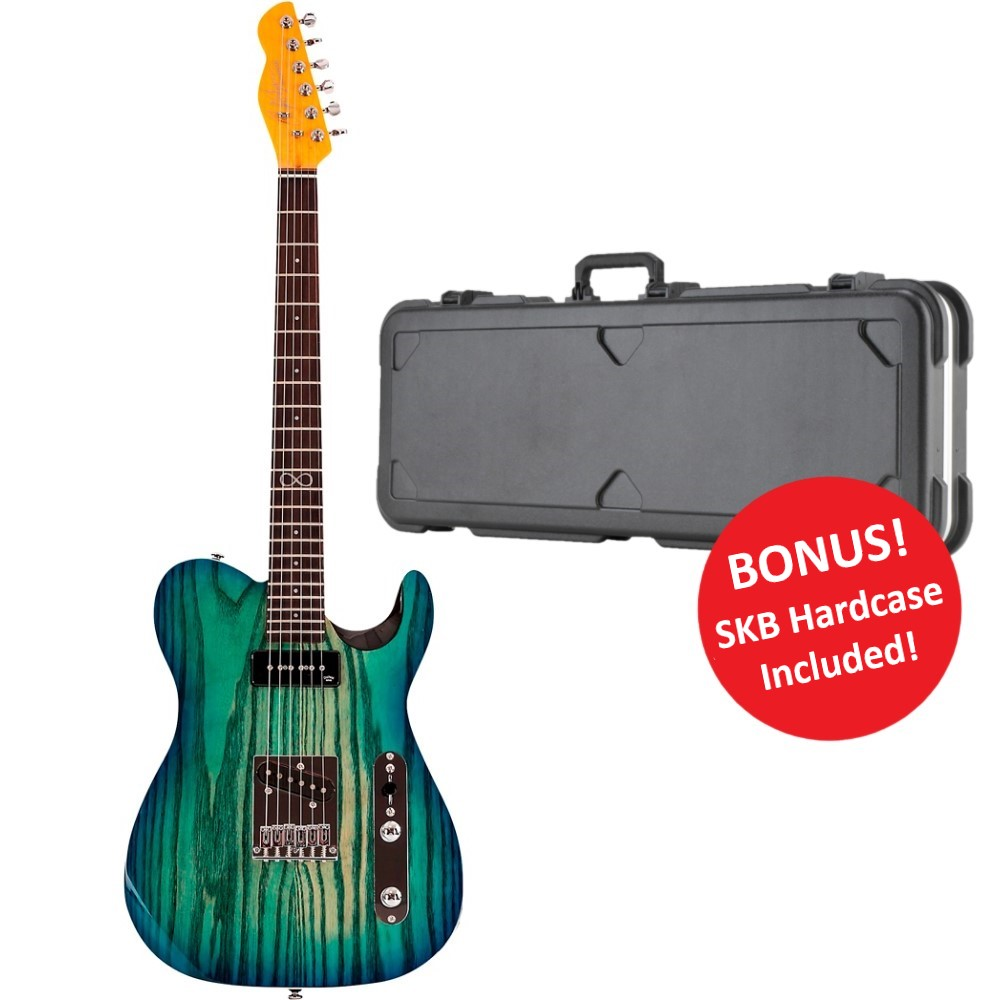 Chapman Standard Series ML3 Traditional Electric Guitar with SKB Hardcase - Radiant Stream Gloss