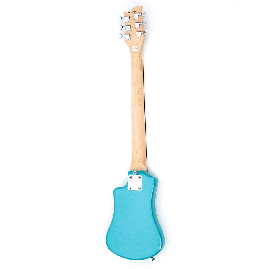 Hofner Shorty Compact Travel Electric Guitar with Accessory Pack - Blue