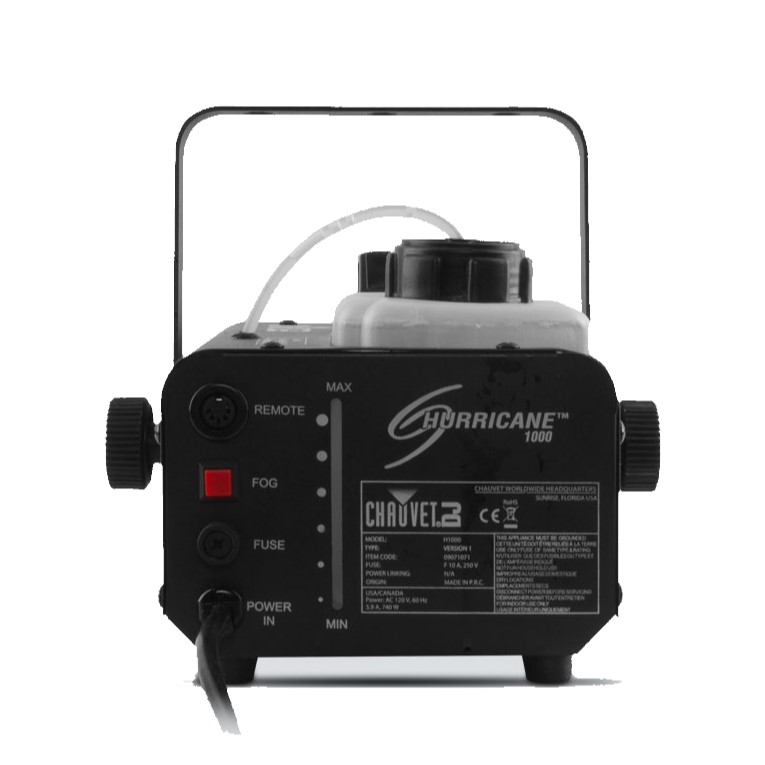 Chauvet DJ Hurricane 1000 1L Fog Machine with Free 5L Smoke Fluid