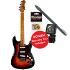 Jet JS-300 SSS Electric Guitar with Accessory Pack - Sunburst