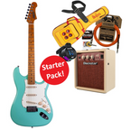 Jet JS-300 SSS Electric Guitar Starter Pack - Seafoam Green
