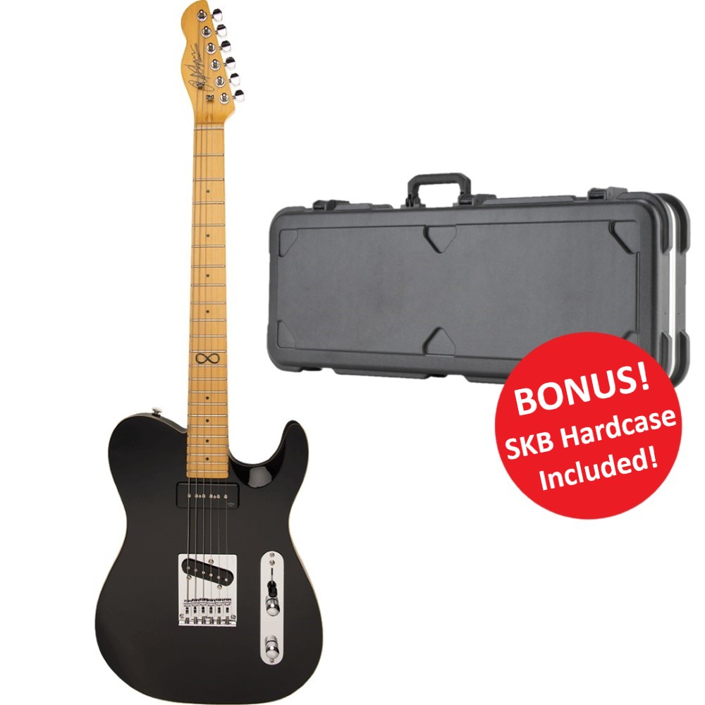 Chapman Standard Series ML3 Traditional Electric Guitar with SKB Hardcase - Gloss Black