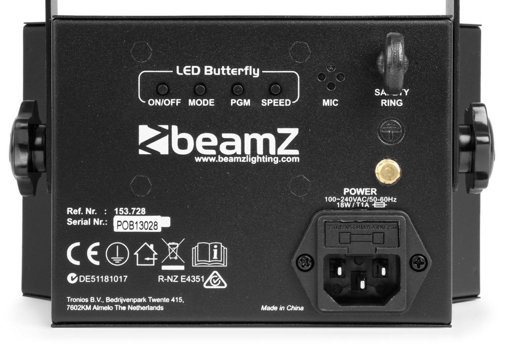 Beamz Butterfly 3√ó3 LED DJ Effect Light