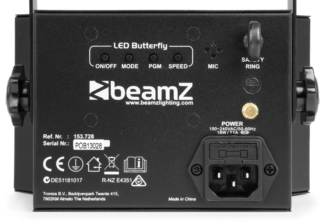 Beamz Butterfly 3√ó3 LED DJ Effect Light