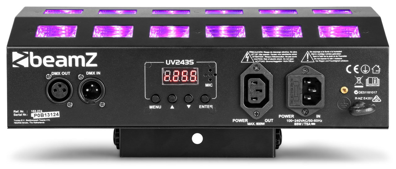 Beamz BUV463 LED UV light and Strobe