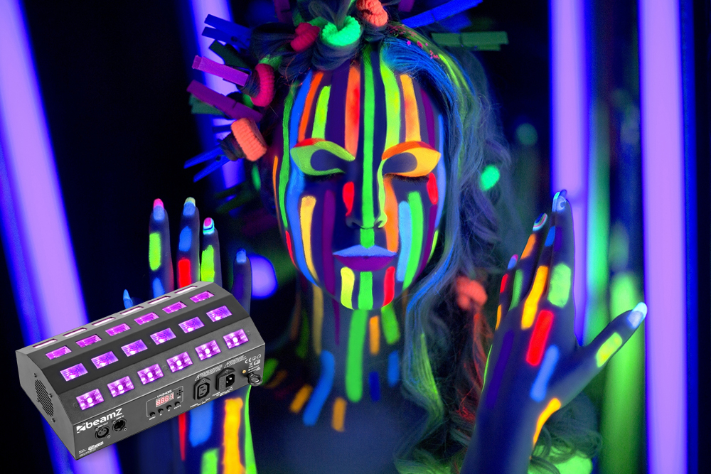 Beamz BUV463 LED UV light and Strobe