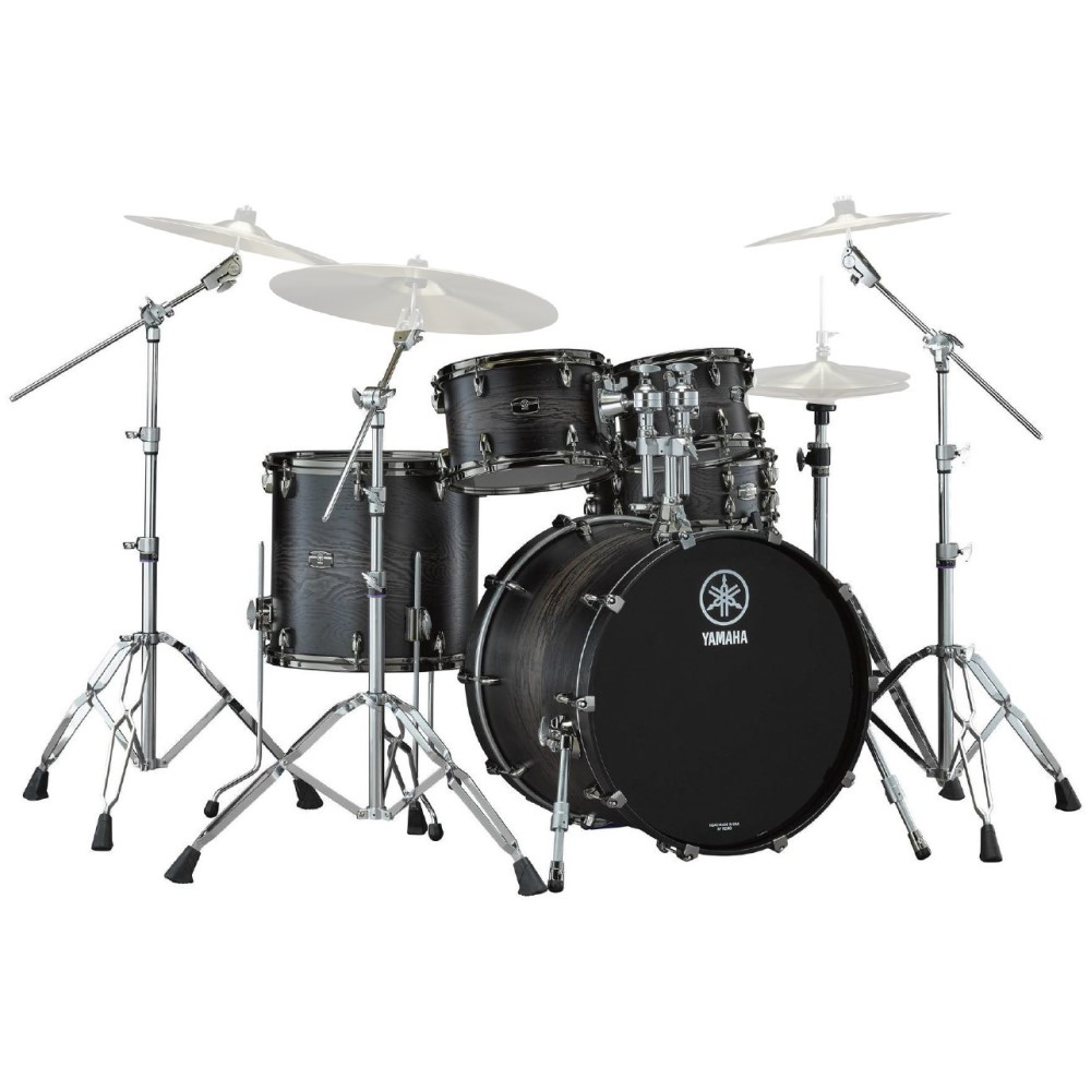 Yamaha Live Custom Hybrid Oak 22/10/12/16+14S 5pc Drum Shell Pack - Uzu Charcoal Sunburst