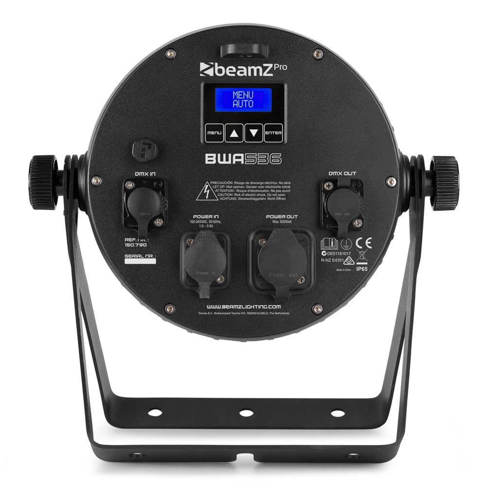 Beamz PRO BWA536 LED Alupar IP65 18x12W