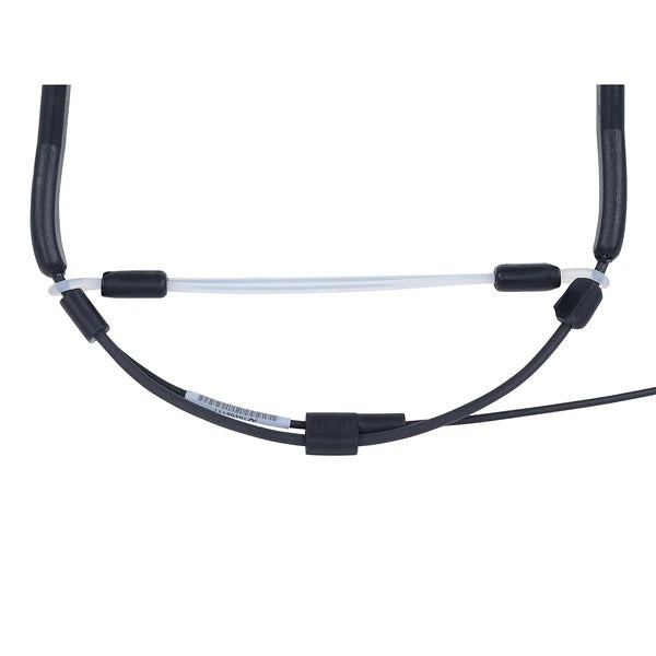 White Fitness Audio C-BAND O-Ring with sliders for E-Mic headsets, designed for secure fit and adjustable comfort.