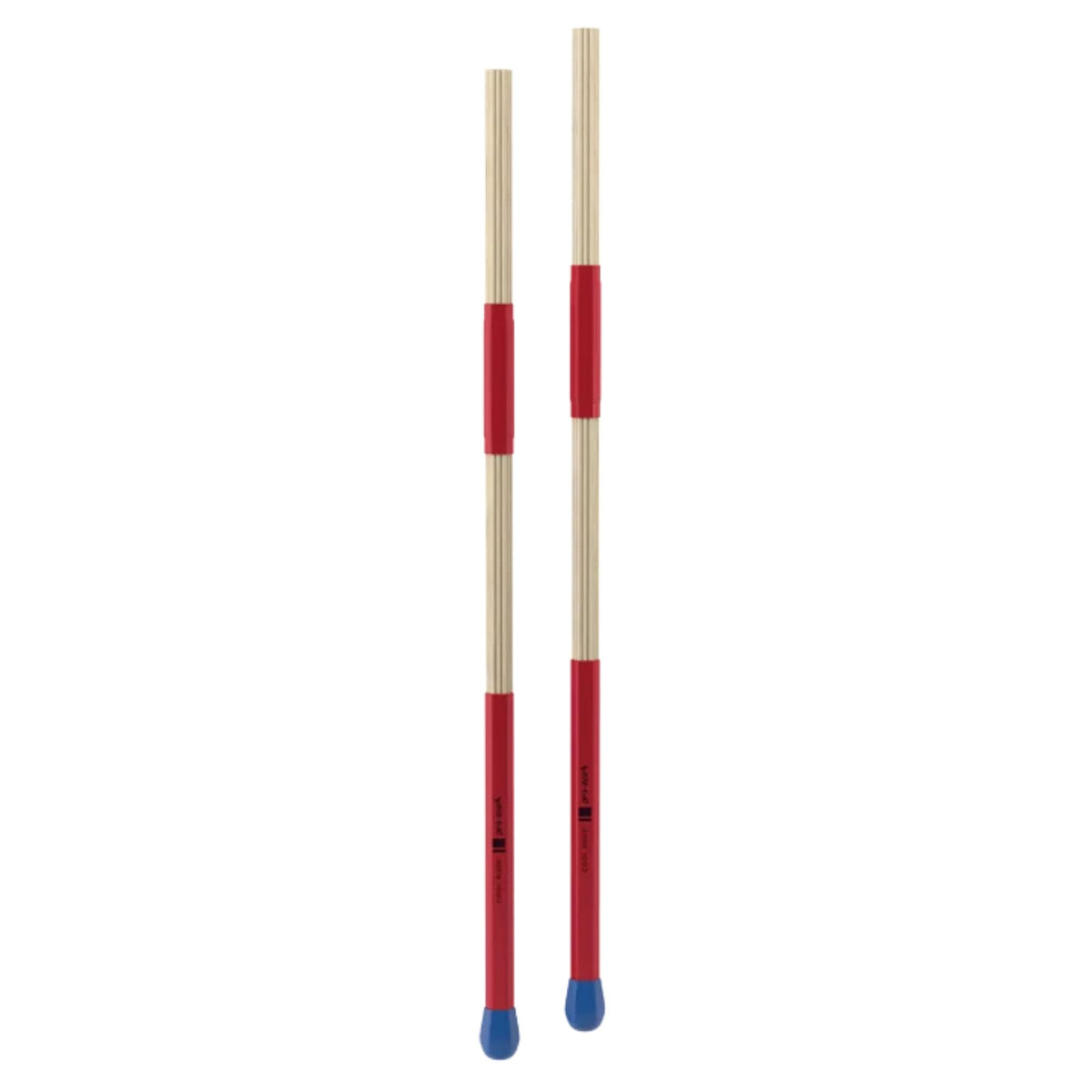 ProMark C-RODS Cool Rods drumsticks with colorful multi-rod design for versatile percussion playing on a drum set.
