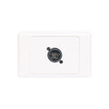 Redback C0444 3 Pin XLR Horizontal Microphone Wallplate Dual Cover