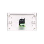 Redback C0444 3-pin XLR microphone wallplate with dual covers, horizontal design, for PA and audio equipment installation.