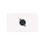 Dynalink C0459 4 Pin Neutrik Speakon Horizontal Spkr Wallplate Dual Cover