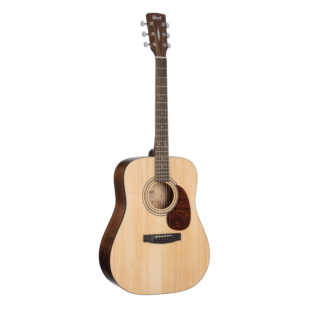 Cort Earth60 OP Dreadnought Acoustic Guitar in Open Pore Natural