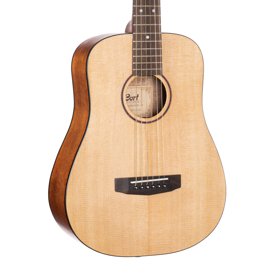 Cort Earth Mini OP 3/4 Size Dreadnought Acoustic Guitar Open Pore with Bag