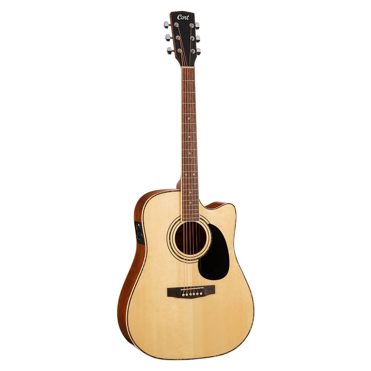 Cort AD880CE Nat Dreadnought Cutaway Acoustic Guitar in Gloss Natural