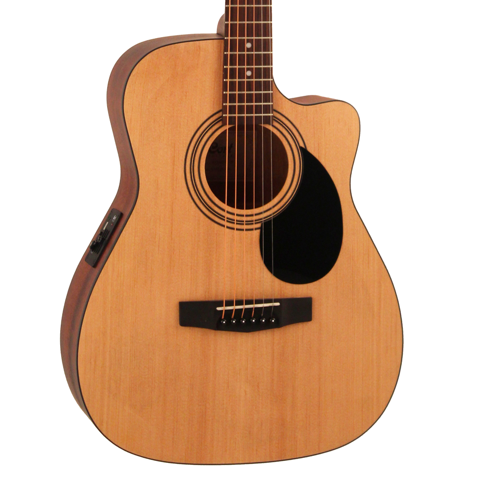 Cort AF515CE OP Cutaway Acoustic Guitar in Open Pore Natural with Pickup