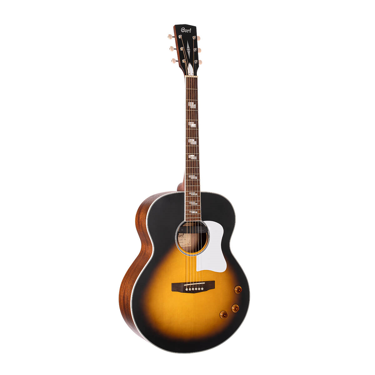 Cort CJ-Retro VSM Jumbo Acoustic Guitar in Vintage Sunburst Matt