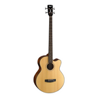 Cort AB850F Acoustic Bass Guitar with Pickup in Natural with Bag