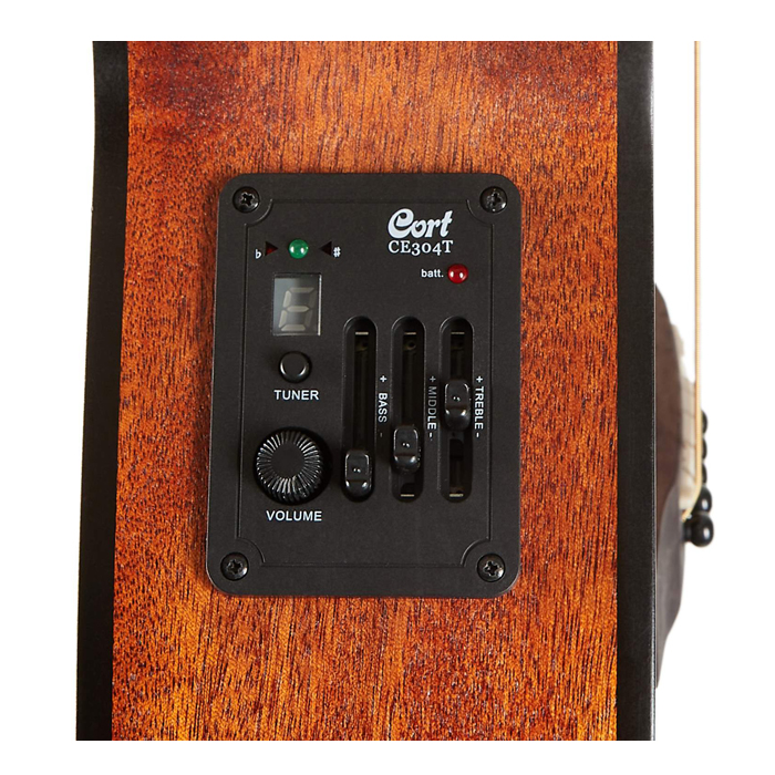 Cort SFX-MEM Acoustic Electric Guitar Mahogany Open Pore with Bag