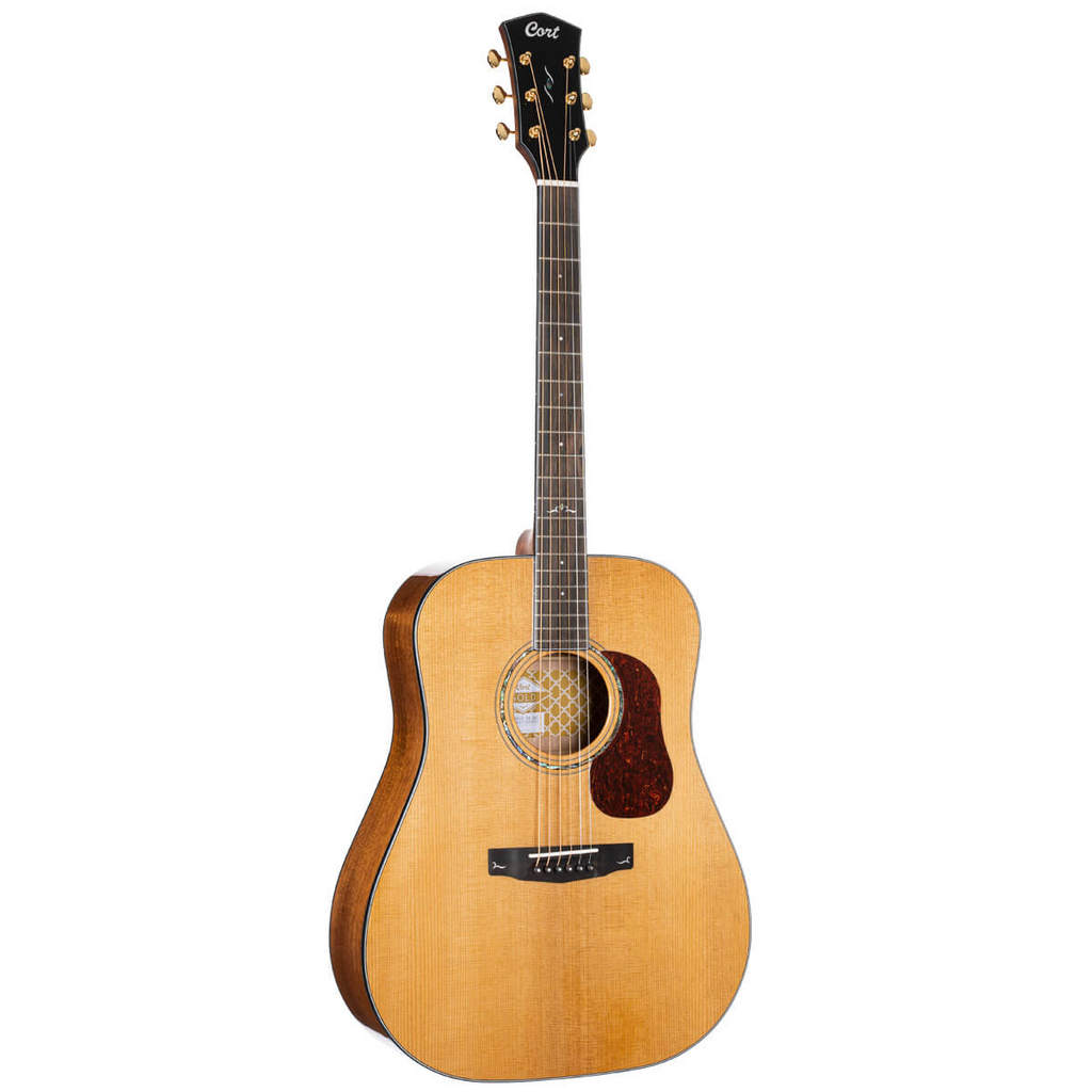 Cort Gold D6 Dreadnought Acoustic Guitar w/Soft Case - Gloss Natural