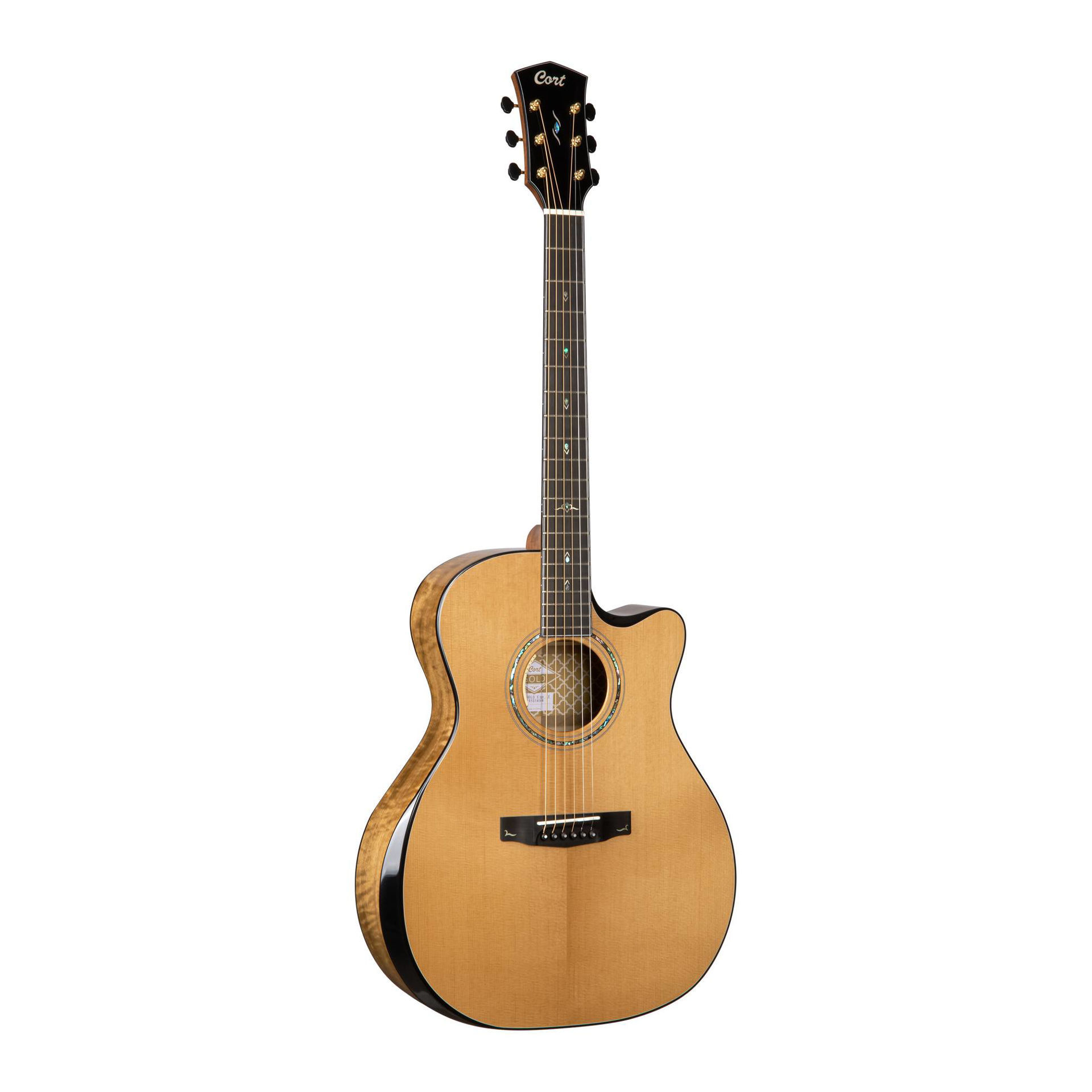 Cort Gold Edge Acoustic Guitar w/Soft Case - Natural Gloss