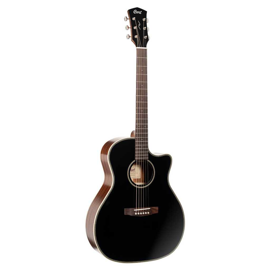 Cort Essence GA4 BTSG Acoustic Guitar - Black Top Semi Gloss