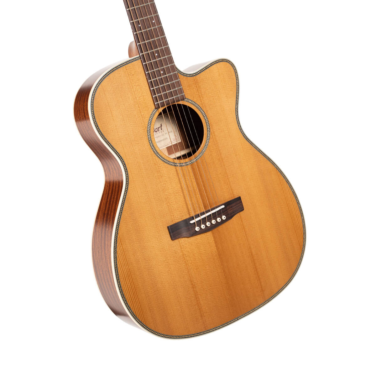 Cort Essence OC4 OM Acoustic Guitar - Natural Semi Gloss