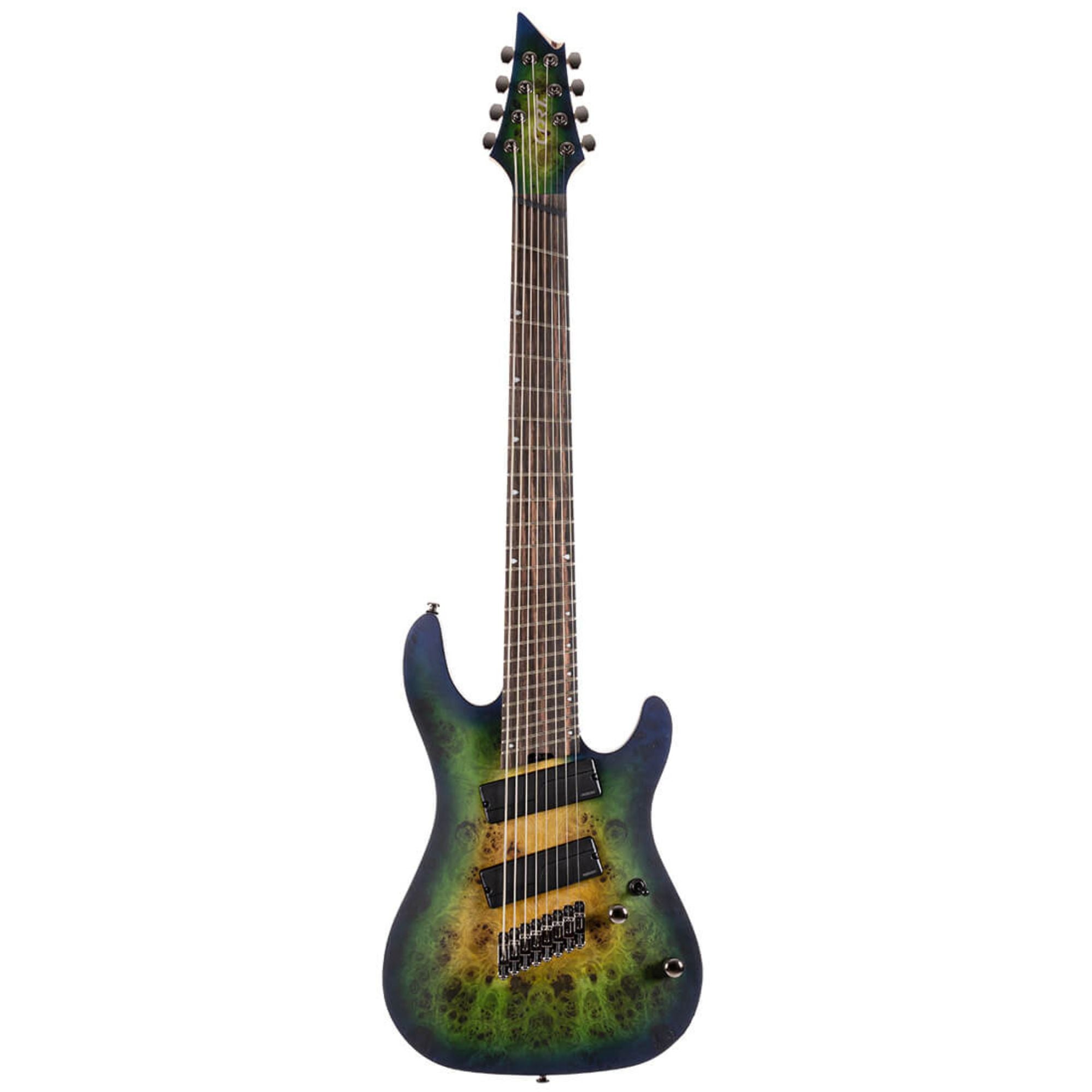 Cort KX508 8 String Electric Guitar in Mariana Blue Burst