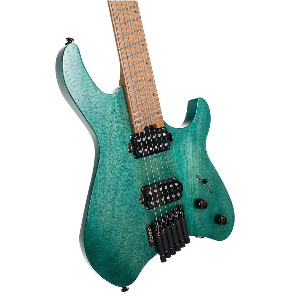 Cort Space G6MS SGTQ Electric Guitar w/Bag - Semi Gloss Turquoise