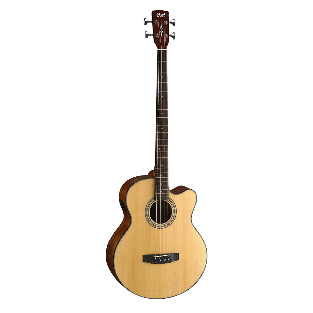 Cort SJB5F 4-String Acoustic Bass Guitar Satin Natural