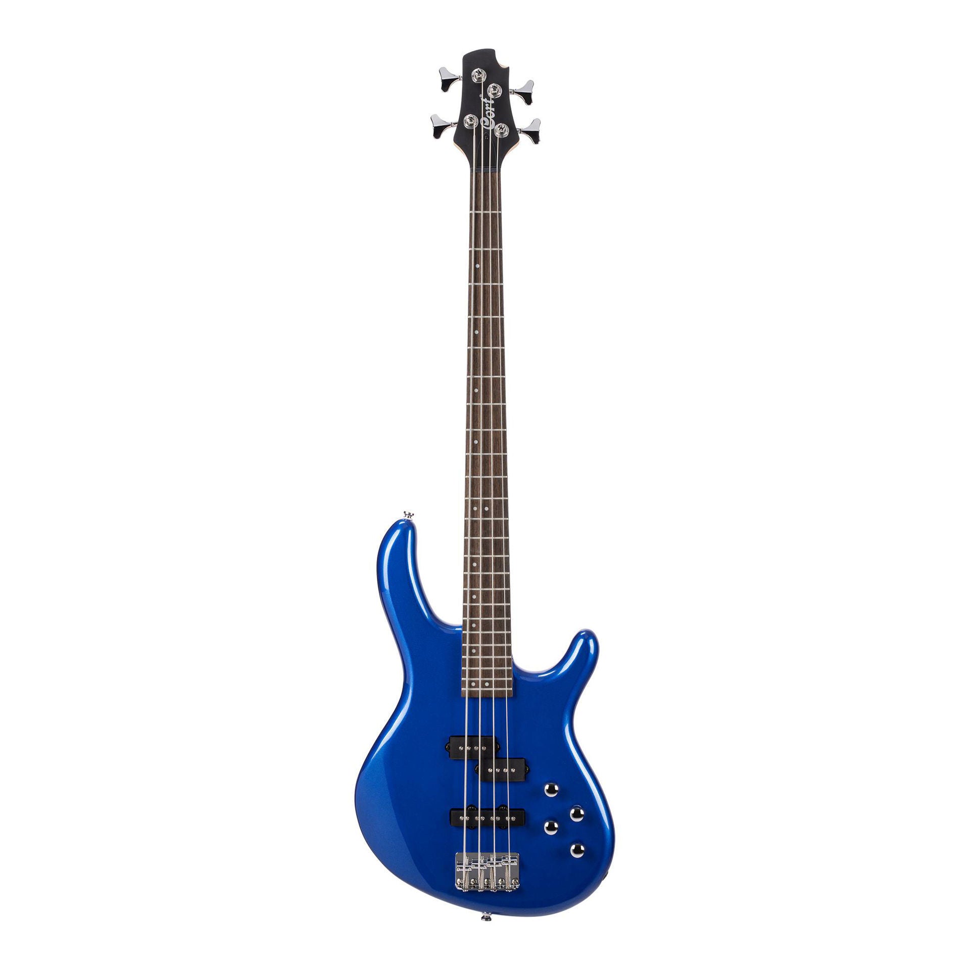Cort Action Plus 4-String Bass Guitar in Metallic Blue