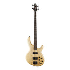 Cort Action Deluxe 4-String Bass Guitar in Open Pore Natural