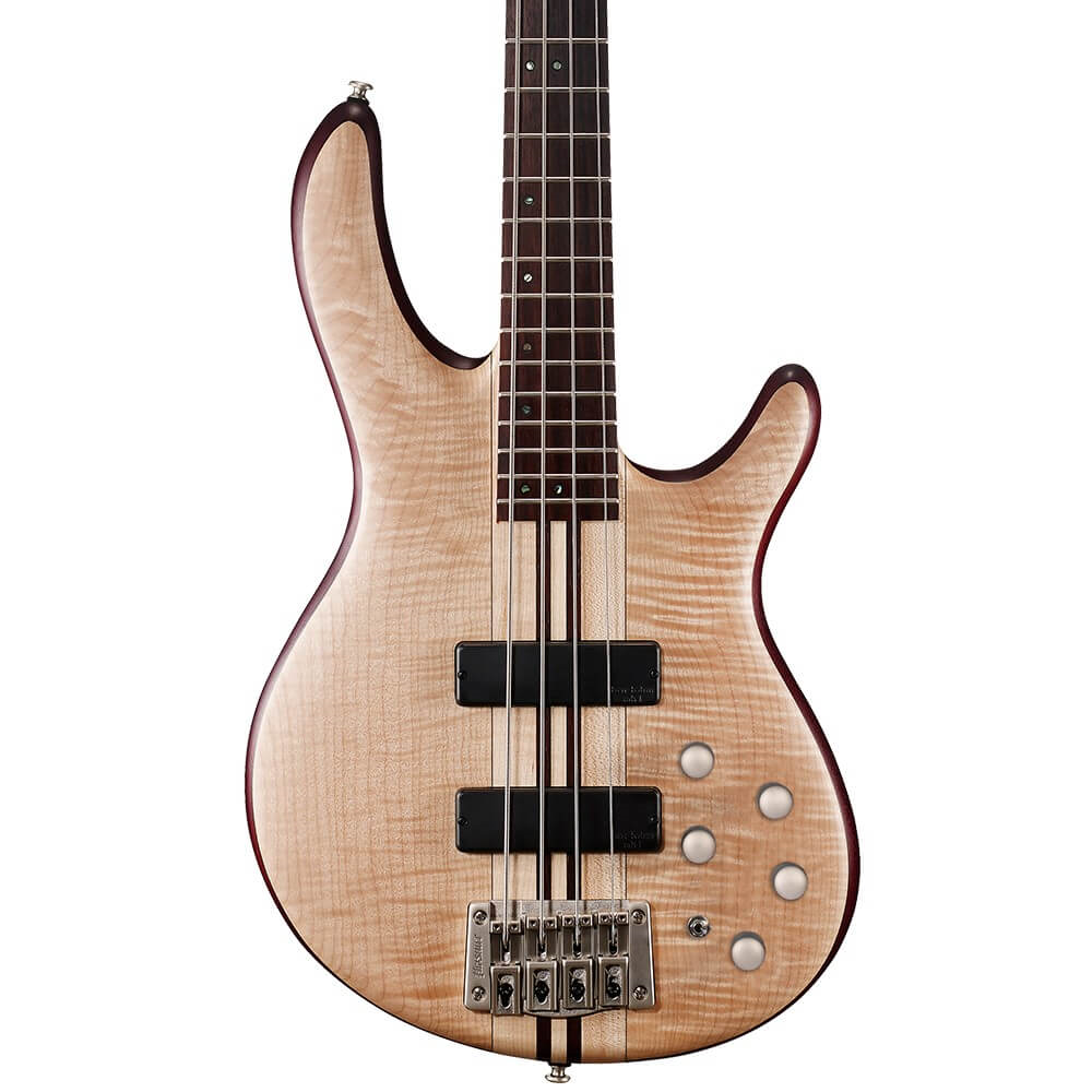 Cort Artisan Series A4 Plus FMMH Electric Bass Guitar - Open Pore Natural