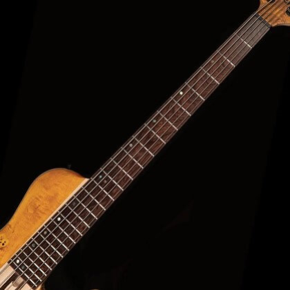 Cort A5 Plus SC 5 String Electric Bass Guitar - Amber Open Pore Finish