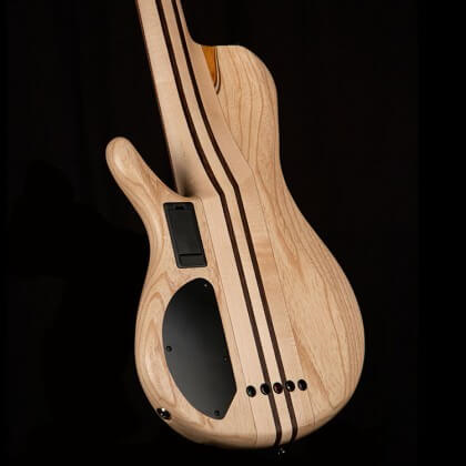 Cort A5 Plus SC 5 String Electric Bass Guitar - Amber Open Pore Finish