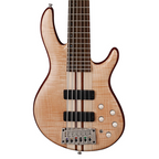 Cort Artisan Series A6 Plus FMMH 6 String Electric Bass Guitar with Flame Maple Top - Open Pore Natural
