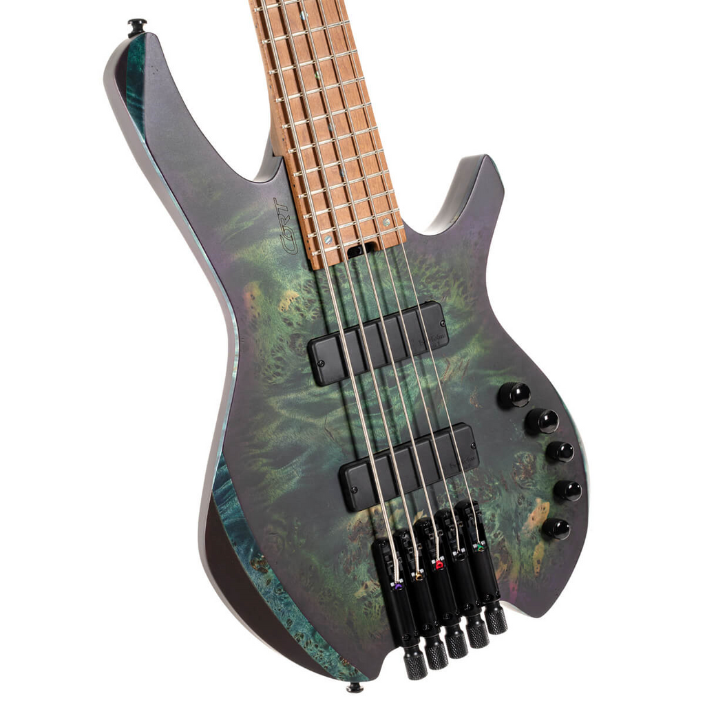 Cort Space 5 Headless 5-String Bass Guitar - Star Dust Green