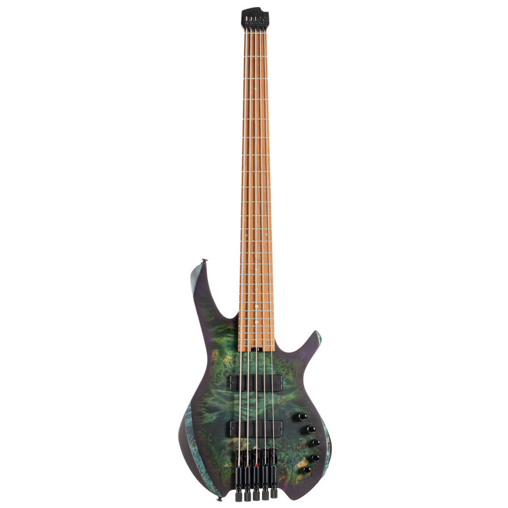 Cort Space 5 Headless 5-String Bass Guitar - Star Dust Green