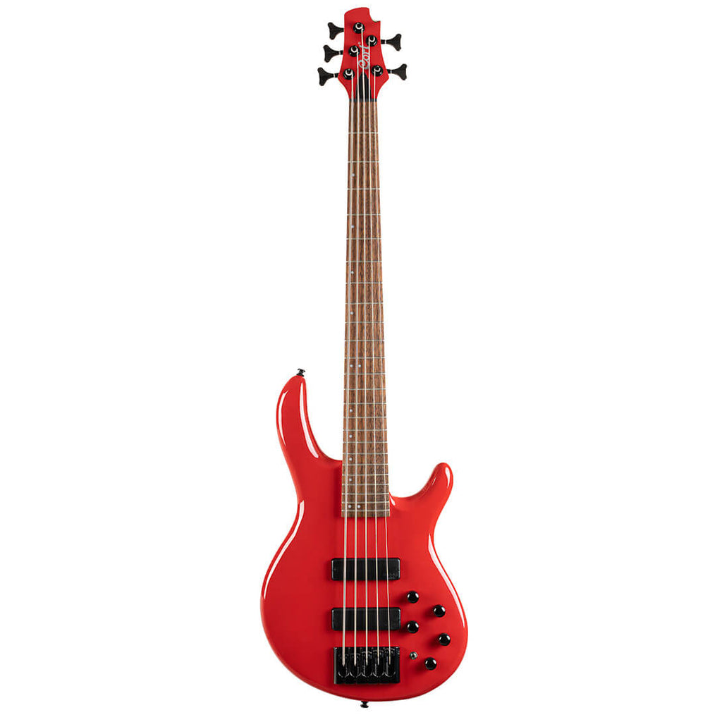 Cort C5 Deluxe 5-String Bass Guitar - Candy Red