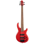 Cort C5 Deluxe 5-String Bass Guitar - Candy Red