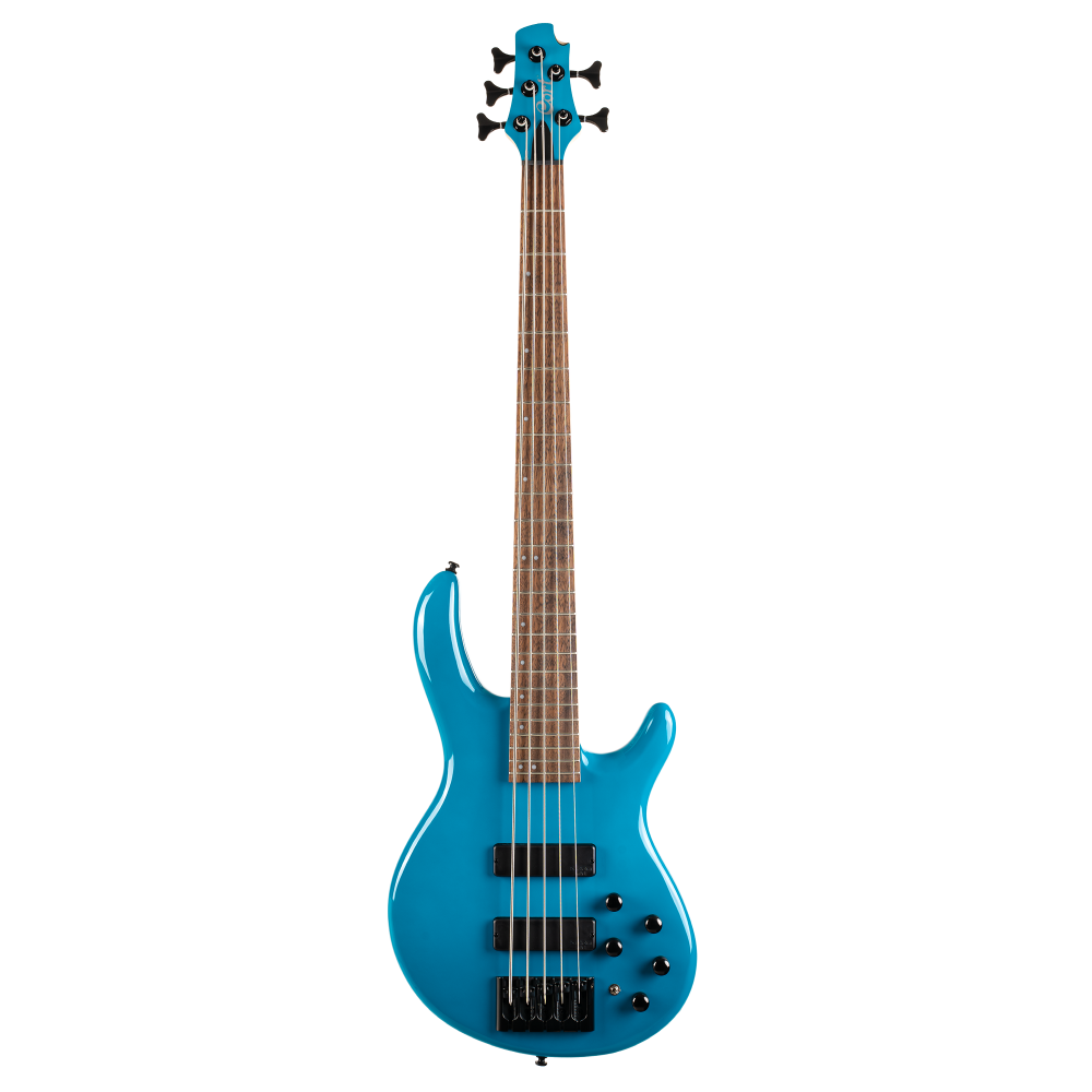 Cort C5 Deluxe Artisan 5 String Bass in Candy Blue