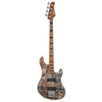 Cort GB Modern 4 Electric Guitar with Case - Open Pore Charcoal Grey