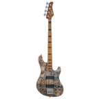 Cort GB Modern 4 Electric Guitar with Case - Open Pore Charcoal Grey