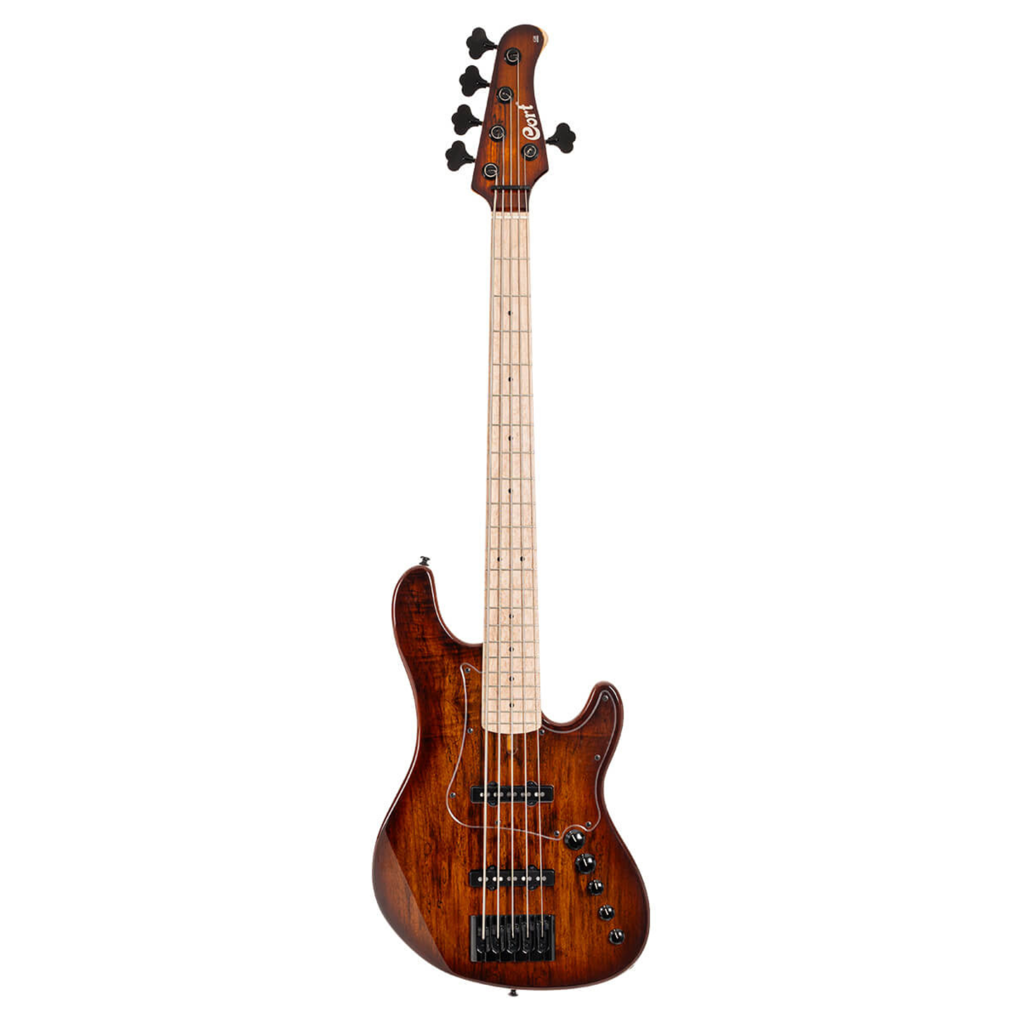 Cort GB Fusion 5 5-String Electric Bass - Antique Brown Burst with Bag